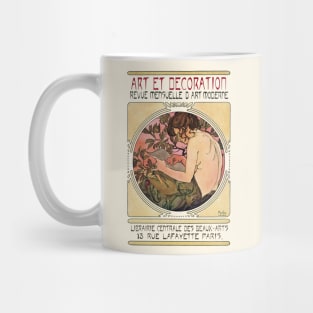 Art Et Decoration, Mucha lithograph Mug